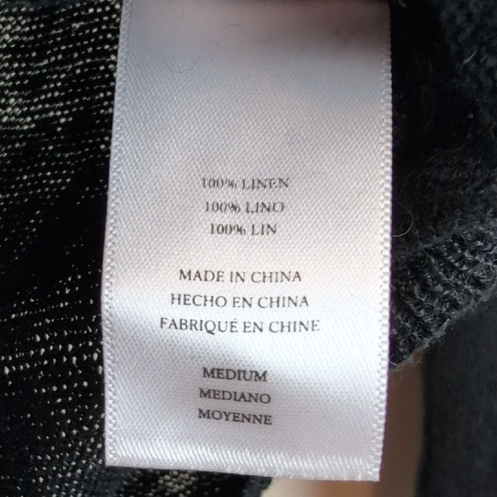 Rails Black And Cream Star Patterned Linen Top Li… - image 8